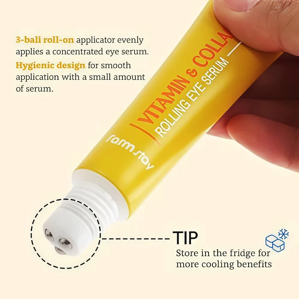 Farmstay Vitamin and Collagen Rolling Eye Serum 25 ml — изображение 2