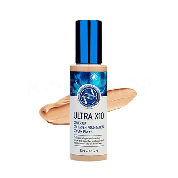 Enough Ultra X10 Cover Up Collagen Foundation SPF50+ PA+++ Ton 21